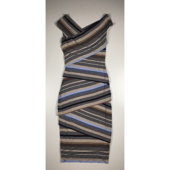 Anthropologie Dresses & Skirts - Anthropologie French Stripe Column Dress Small Tan